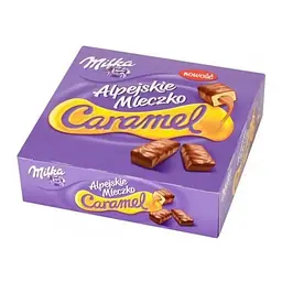 Цукерки Milka Alpejskie Mleczko Caramel карамель 350 г
