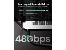 Кабель UGREEN HD140 HDMI-HDMI 8K 2.1 3m (80404) Black - мініатюра 6