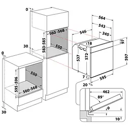 Електричний духовий шафа Whirlpool WOI5S8PPM1SBA (7163827) - мініатюра 7