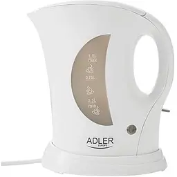 Электрический чайник Adler AD 03 спиральный нагреватель 1 л