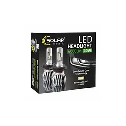 Автолампа SOLAR H7 CANBUS 12/24V 6500K 6000Lm 50W Cree Chip 1860 (8607) - мініатюра 7