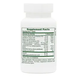 Вітаміни та мінерали Natures Plus B-Complex with Rice Bran 90 таблеток - мініатюра 2