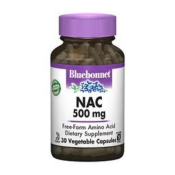 Амінокислота Bluebonnet Nutrition NAC (N-Ацетил-L-Цистеин) 500мг, 30 гелевих капсул (BLB0062)