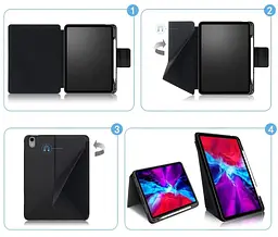 Чохол Primolux Transformer Latch для планшета Apple iPad Air 11" 2026 M4 (A3459 / A3460 / A3463) - Grey - мініатюра 5