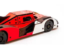 Дерев'яний 3D конструктор Racing Car, Puzzleоk (Puz-01037), 146 дет. - мініатюра 4