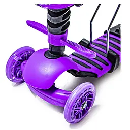 Дитячий самокат Scooter Сонечко 5 в 1 Фіолетовий 000283536 - мініатюра 3
