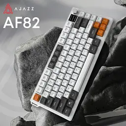 Клавіатура Ajazz AF82 Wireless/Bluetooth/USB UA Gray/White/Orange (AF82-GWO) - мініатюра 5