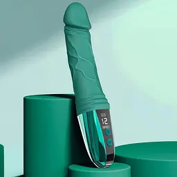 Вагінальний вібратор силіконовий Satisfyer 23 см з 12 режимами Зелений - мініатюра 3