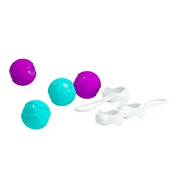 Вагінальні кульки Pretty Love Orgasmic Balls, 4 шт (мульті) - мініатюра 2