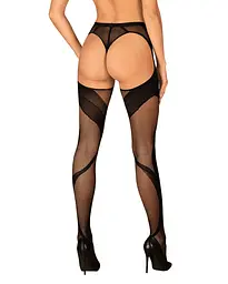 Колготки з доступом Obsessive Tights S336 S/M/L - мініатюра 2