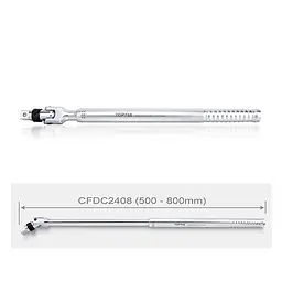 Вороток 3/4" телескопічний 500-800мм із шарніром (з фіксатором) Toptul CFDC2408 - мініатюра 2