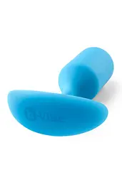 Анальна пробка B-Vibe Snug Plug 3, 12.7 см (блакитний) - мініатюра 4