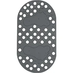 Килимок для ванної масажний Eco Fabric Ніжки 68х37 см сірий (6837-009) - мініатюра 2
