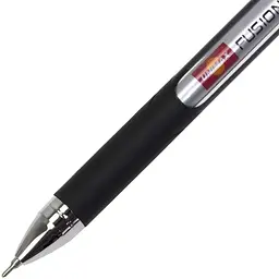 Ручка кулькова 0,7 мм 10 км UX-10 000-01 Unimax Top Tek Fusion чорна (644216952502) - мініатюра 3