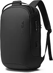 Рюкзак міський Bange BG-7225 20л ранець з відсіком для ноутбука до 15.6'' USB-роз'єм та замком Black (19375)