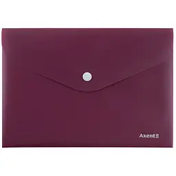 Набір папок А5 Axent Earth colors на кнопці 12 шт. бордо (1522-31-A)