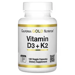 Витамин D3+K-2 Vitamin D3+K2 180 капсул CGN vit0006375