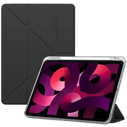 Чохол-книжка BeCover Ultra Slim Прозорий з кріпленням Apple Pencil для Apple iPad Air 11 M2 2024 Чорний (711389)