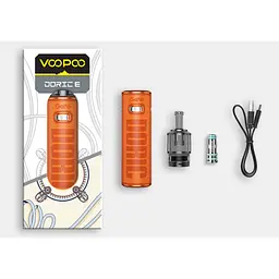 Под-система VooPoo Doric E Pod 1500 mAh 3 ml Kit Orange (15829) - мініатюра 2
