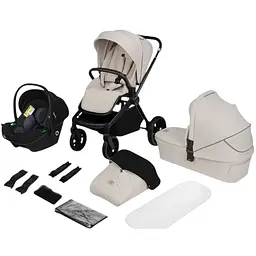 Коляска універсальна Lionelo Mika Plus 3 в 1 beige sand (LO-MIKA PLUS 3IN1 BEIGE SAND) - мініатюра 14