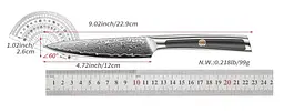 Ніж універсальний Damascus DK-DMS 5301 black 13 см