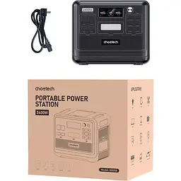 Зарядна станція Choetech 2400W / 2400 Вт / 2048 Вт/ч / LiFePO4 (BS008) UA - мініатюра 4