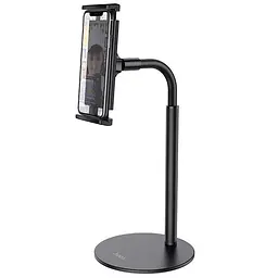 Підставка тримач Hoco PH30 Soaring metal desktop holder настільний чорна - мініатюра 3