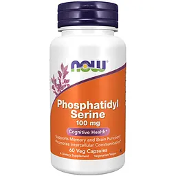 Амінокислота Phosphatidyl Serine 100 mg, 60 вегакапсул NOW fit0018890