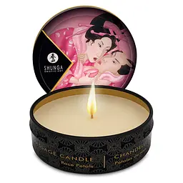 Масажна свічка Shunga Mini Massage Candle - Rose Petals (30 мл) з афродизіаками Shunga SH046008; SO2516 102498