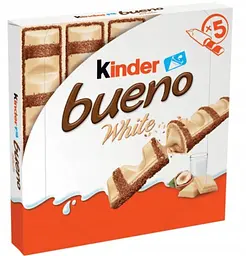 Шоколадні батончики Kinder Bueno White 5 шт, 107.5 г - мініатюра 2