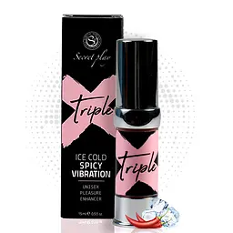 Рідкий вібратор TRIPLE X-3 IN 1 UNISEX PLEASURE ENHANCER GEL Secret play 37-3651 96043 - мініатюра 1