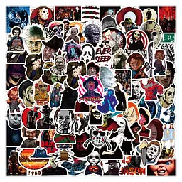 Стікерпак Хорор Набір наклейок GeekLand Horror 100 штук - мініатюра 2