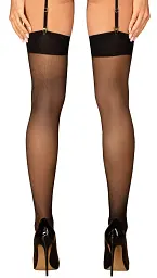 Сексуальні панчохи Obsessive S823 S/M/L чорний - мініатюра 4