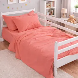 Дитяча постільна білизна JUNIOR Poplin Line Wild rose (2200012795873)