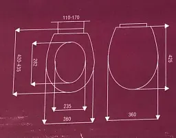Сидіння для унітазу з мікроліфтом NKP Smart 0303 Soft Close з термопласту - мініатюра 8