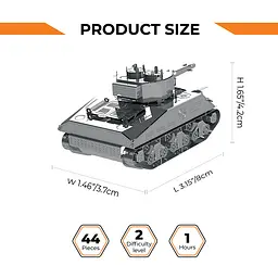 Колекційна модель Metal Time M4 Sherman MT070 (World of Tanks) - мініатюра 7