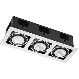 Точковий світильник Skarlat RGL7115-3 3×12W WH+BK 3000K