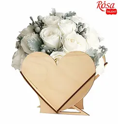 Подарунковий пакет Rosa Talent Серце фанера 18х14.5х8.5 см - мініатюра 2