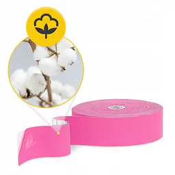 Стрічка кінезіологічна (кінезіо тейп) 4FIZJO 5 см x 31 м Sky Pink (P-5905973405553) - мініатюра 10