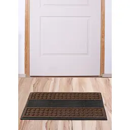 Килимок придверний MultyHome Scrape'n Brush коричневий 45x75 см (165485) - мініатюра 6