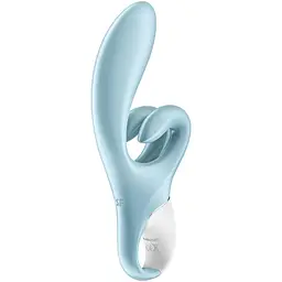 Вібратор-кролик Satisfyer Touch Me Блакитний з подвійним відростком - мініатюра 6