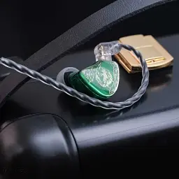 Вакуумні навушники Tangzu Wan'er Jade Green з динамічним випромінювачем зелені - мініатюра 5