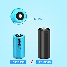 ICR18350 Акумуляторна батарея 3,7 В, літій-іонні 900 мАг Батареї для факела, іграшки, упаковка з 4 штук, PKCELL - мініатюра 5
