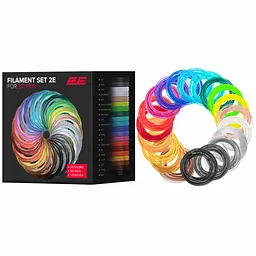 Картридж для 3D ручки PLA 1.75мм 20шт мікс 5м 2E teh0015795 - мініатюра 2