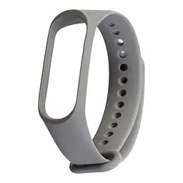 Силіконовий ремінець для фітнес браслетів Xiaomi Mi Band 3/4, Silicone, dark grey, зі зручною застібкою, на фітнес трекер та смарт годинник, ArmorStandart (ARM52157)