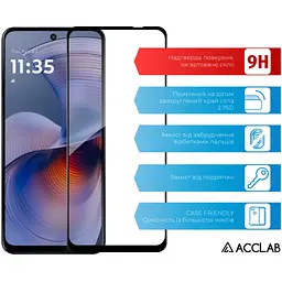 Скло захисне ACCLAB Full Glue Motorola G55 Black (1283126613210) - мініатюра 3