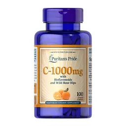 Вітамін C Puritans Pride 1000 мг (with Bioflavonoids & Rose Hips) - 100 капсул, для імунітету