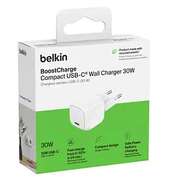 Зарядний пристрій Belkin USB-C PD30W PPS white (WCA008KQWH) - мініатюра 6