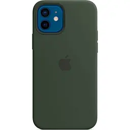 Чохол Silicone Case with MagSafe для Apple iPhone 12/12 Pro Cyprus Green ААА [77781]