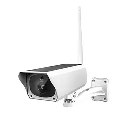 Бездротова IP смарт камера Wi Fi з датчиком руху нічним баченням та сонячною батареєю 2Mp CAD UKC F20 білий
